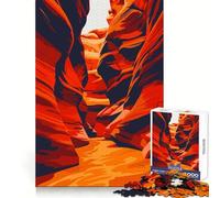 Puzzle 1000 pièces pour Adultes sur Le thème des Canyons de l'Arizona Un défi intellectuel, Un Moment de détente et de Calme, Une découpe précise et Un Cadeau Unique (38x26cm)