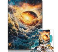 Puzzle 1000 pièces pour Adultes Système Solaire, Aide Le Cerveau à exercer, Jouets addictifs pour cultiver la Patience, Collection d'artistes, Beaux-Arts 75x50cm