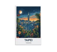 Puzzle 1000 pièces pour Adultes, Taipei, Taïwan. Jeu éducatif, décoration intérieure, 52 x 70 cm.