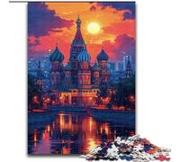 Puzzle 1000 pièces pour Adultes Taj Mahal coloré en Bois, décoration Artistique DIY Parfaite ou Cadeau d'anniversaire 50x75cm pour Anniversaires, Vacances et Occasions spéciales