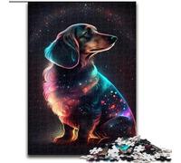 Puzzle 1000 pièces pour Adultes Teckel en Bois, Cadeau pour Hommes et Femmes, idéal pour Tous Les Jours et Occasions spéciales, 50x75cm, pour Anniversaires, fêtes et Autres Occasions spéciales.
