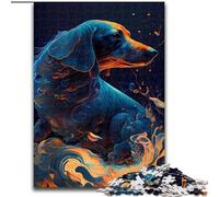 Puzzle 1000 pièces pour Adultes Teckel en Bois, idée Cadeau Unique de décoration d'intérieur DIY 50x75cm, Jeu de réflexion pour Adolescents, Cadeau de Vacances idéal