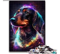 Puzzle 1000 pièces pour Adultes Teckel en Bois, pour Les 14 Ans et Plus 50x75cm Jeu de réflexion pour Adolescents, pour Les fêtes