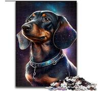 Puzzle 1000 pièces pour Adultes Teckel en Bois, pour Les 14 Ans et Plus 50x75cm Jeu de réflexion pour Adolescents, pour Les fêtes