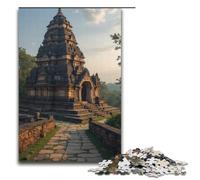 Puzzle 1000 pièces pour Adultes Temple Antique Puzzle en Bois pour Adultes et Enfants Outil Anti-Stress 1000 pièces (38 x 26 cm)