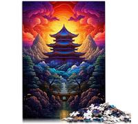 Puzzle 1000 pièces pour Adultes Temple Bulguksa Corée du Sud Puzzle Impossible 26x38cm Cadeaux pour Amis et Famille pour Les 14 Ans