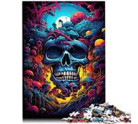 Puzzle 1000 pièces pour Adultes tête de Mort Jouet éducatif intellectuel décompressant 26 x 38 cm pour renforcer l'amour Entre Les Couples pour Les Adolescents de 14 Ans et Plus.