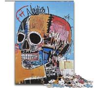 Puzzle 1000 pièces pour Adultes, tête de Mort Style Basquiat, pour stimuler Le Cerveau, Jouets addictifs pour cultiver la Patience, décoration Parfaite (Taille 26x38cm)