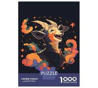 Puzzle 1000 Pièces pour Adultes The Toothless Goat Laugh Puzzle, Jouet, Décoration Murale, Analyse Et Logique, Idéal comme Cadeau pour Toute La Famille 70x50cm/1000pcs