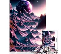 Puzzle 1000 pièces pour Adultes thème 2001 l'Odyssée de l'espace à Monter soi-même Jeu de Construction idéal Cadeau d'anniversaire Relaxant Parfait pour décorer Un Bureau Dimensions 38x26cm