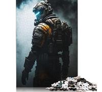 Puzzle 1000 pièces pour Adultes - Thème : Armure de l'espace Sombre et Mort - Puzzle en Papier pour Adolescents - Décoration Murale - 38 x 26 cm / 1000 pièces