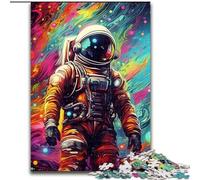 Puzzle 1000 pièces pour Adultes, thème astronautes artistiques, idéal pour Les Adolescents et Les collectionneurs, Cadeau de Voyage, activité familiale (Taille : 26x38cm)