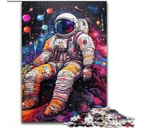 Puzzle 1000 pièces pour Adultes, thème astronautes artistiques, idéal pour Les Adolescents, Les Couples et Les Amis, pour Les Anniversaires et Noël (Taille : 50x75cm)