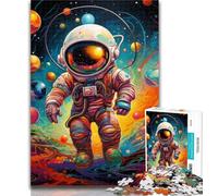 Puzzle 1000 pièces pour Adultes, thème astronautes colorés, 1000 pièces, décoration Murale Moderne à Faire soi-même, Cadeau Unique, décoration d'intérieur, 26x38cm