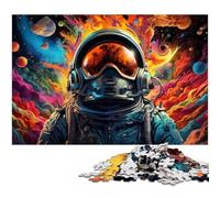 Puzzle 1000 pièces pour Adultes thème astronautes colorés sur la planète décoration Murale Cadeau d'anniversaire Art Mural 1000 pièces (38 x 26 cm)