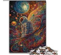 Puzzle 1000 pièces pour Adultes, thème astronautes psychédéliques, pour Adolescents, soirée Jeux en Famille, idée Cadeau stimulante (Taille : 50x75cm)