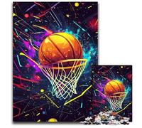 Puzzle 1000 pièces pour Adultes, thème Basket-Ball, Puzzle en Carton, Cadeau pour Hommes et Femmes, pour Tous Les Jours et Occasions spéciales, 26x38cm
