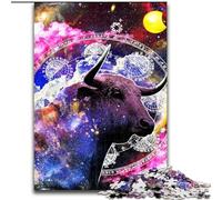 Puzzle 1000 pièces pour Adultes, thème du Zodiaque Taureau, Puzzle 1000 pièces pour Adultes, Divertissement Relaxant, Cadeau de Noël idéal et décoration d'intérieur (Taille 50x75cm)