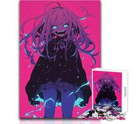 Puzzle 1000 pièces pour Adultes - Thème:Fille Monstre Anime - Détente et Confort - Assemblage précis et Stable - Dimensions:50x75cm
