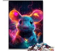 Puzzle 1000 pièces pour Adultes, thème Galaxy Mouse, en Bois, pour Adolescents et Famille - Jeu de réflexion à Faire soi-même, 1000 pièces(50x75cm)