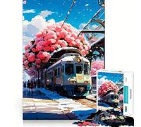 Puzzle 1000 pièces pour Adultes, thème Gare, décoration soignée, Jeu de Construction, Jeu de Paix, Cadeau d'anniversaire (50x75cm)