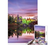 Puzzle 1000 pièces pour Adultes thème Parc de New York décoration Murale Jeu d'artiste Cadeau Collection BeauxArts Format 38x52cm
