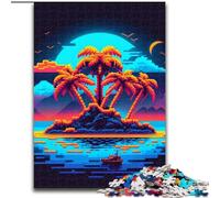 Puzzle 1000 pièces pour Adultes, thème Plage et île, Taille 50x75cm, idéal pour Une soirée de Jeux en Famille ou comme décoration.