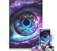 Puzzle 1000 pièces pour Adultes thème Univers et Œil de Dragon Jouet éducatif Niveau de difficulté Difficile avec liste de souhaits du Père Noël 38x26cm