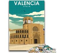 Puzzle 1000 pièces pour Adultes, thème Voyage à Valence, Espagne, Jeu Familial, Anti-Stress, défi Difficile, Cadeaux pour Amis et Famille, 1000 pièces (26x38cm)