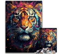 Puzzle 1000 pièces pour Adultes Tiger_Spirit_colorf. Puzzles stimulants Casse-tête à Faire soi-même Jeu Familial idéal ou Cadeau décoratif. 1000 pièces (38x26cm).