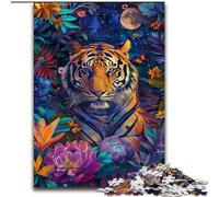Puzzle 1000 pièces pour Adultes, Tigre dans la Jungle, Jeu Familial, décoration d'intérieur Unique et Cadeaux pour Les 14 Ans et Plus (Taille 50x75cm)