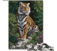 Puzzle 1000 pièces pour Adultes, Tigre de la Jungle, Puzzle Impossible pour Adultes, Casse-tête à Faire soi-même pour Adolescents (Taille 26x38cm)