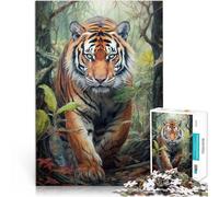 Puzzle 1000 pièces pour Adultes Tigre Difficile à réaliser mais Amusant et Humoristique Car C'est Un pour Toute la Famille 52x38cm