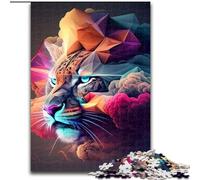 Puzzle 1000 pièces pour Adultes Tigre en fumée Puzzle en Carton, Cadeau de Vacances idéal pour Noël, Halloween, Pâques, Nouvel an 1000 pièces(26x38cm)