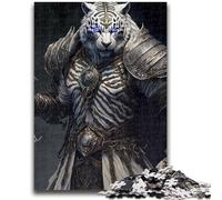 Puzzle 1000 pièces pour Adultes, Tigre mécanique, Anti-Stress, défi Difficile, idéal pour la décoration de Bureau, 26x38cm