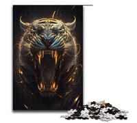 Puzzle 1000 pièces pour Adultes Tigres féroces Jouets de Divertissement Familial décoration et Cadeaux Uniques pour la Maison 1000 pièces