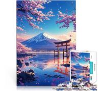 Puzzle 1000 pièces pour Adultes Torii Gate Japon Séjour Anti-Stress pour Tuer Le Temps Renforcer l'amour Entre Les Couples 38x26cm