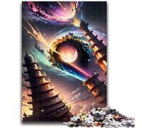 Puzzle 1000 pièces pour Adultes, Tour du Trou Noir, Espace, Jeu éducatif Familial, décoration Murale, Cadeaux d'anniversaire et de Noël Uniques, 38x26cm