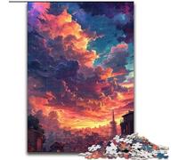 Puzzle 1000 pièces pour Adultes Tour Eiffel à Paris en Bois, pour Noël et Le Nouvel an,Cadeau de Vacances 50x75cm pour la décoration intérieure,l'entraînement cérébral