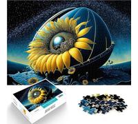 Puzzle 1000 pièces pour Adultes Tournesol de l'univers Entraînez Votre Cerveau et Vos Mains Cadeaux pour Les Amis et la Famille 38x26cm