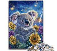 Puzzle 1000 pièces pour Adultes Tournesol Koala Difficile Difficile Cadeaux pour Les Amis et la Famille Convient pour Et 14 50x75cm