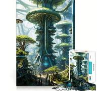 Puzzle 1000 pièces pour Adultes, Tours, découpe Nette, Jeu de Concentration, Cadeau, Jeu pour Passer Le Temps, scène de Noël, Art (50x75cm)