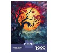 Puzzle 1000 Pièces pour Adultes Tree of The Dragons Puzzle Casse-tête Jeu De Réflexion Cadeau pour Femmes Difficile Et Stimulant 38x26cm/1000pcs