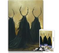Puzzle 1000 pièces pour Adultes Trois druides errants idéal pour des Moments de détente et de Calme Dimensions 50x75cm