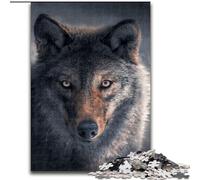 Puzzle 1000 pièces pour Adultes True Wolf, Jeu Familial interactif, adapté aux 14 Ans et Plus (Taille 26x38cm)