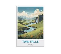 Puzzle 1000 pièces pour Adultes, Twin Falls, Idaho, Puzzle en Papier de 1000 pièces, Jeu de décompression pour Adultes, 70 x 50 cm