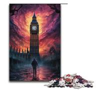Puzzle 1000 pièces pour Adultes Un Grand clocher audessus de la Ville Jeu de Puzzles pour est idéal comme Cadeau pour Toute la Famille 1000 pièces (38 x 26 cm)