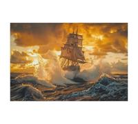 Puzzle 1000 Pièces pour Adultes，Un Navire Aime certes être au Port, mais ce n’est Pas pour ça Qu’on Le construit，Puzzle De Défi Cérébral pour Enfants, Jeux Éducatifs pour Enfants（75x50cm）-AB32