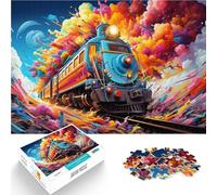 Puzzle 1000 pièces pour Adultes Un Train Qui Peut Voyager à Travers Puzzles intéressants pour la réduction du Stress 26x38cm Jeu de défi Unique