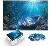 Puzzle 1000 pièces pour Adultes, Underwater Pearl in Oyster Shell | Comme idée cadeau de Noël : ce puzzle 1000 pièces adulte se prête à un moment partagé pendant les fêtes.